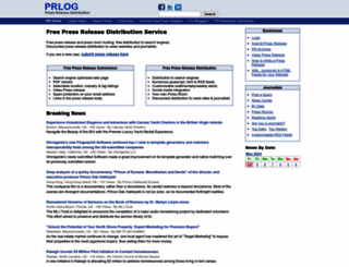 prlog.org screenshot