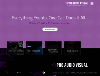 pro-audio-visual.co.uk screenshot