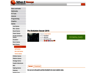 pro-evolution-soccer-2010.softwareandgames.com screenshot