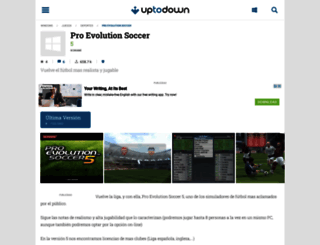 pro-evolution-soccer.uptodown.com screenshot