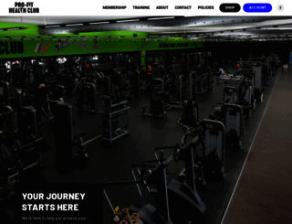 pro-fithealthclub.com screenshot
