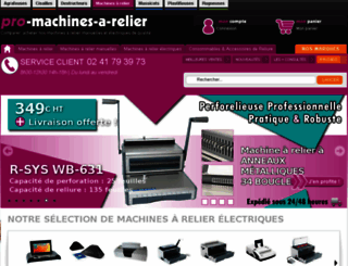 pro-machines-a-relier.com screenshot