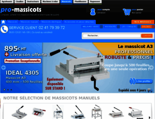 pro-massicots.com screenshot