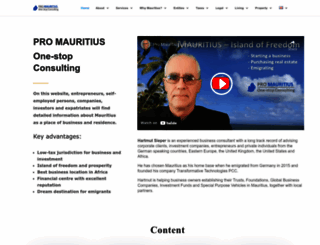 pro-mauritius.com screenshot