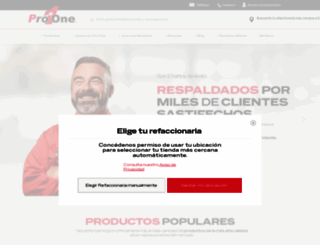 pro-one.com.mx screenshot