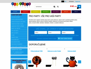pro-party.cz screenshot
