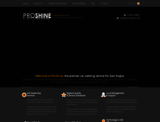 pro-shine.co.uk screenshot