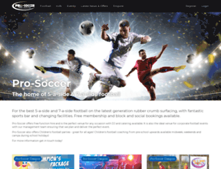 pro-soccer.co.uk screenshot