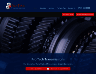 pro-techtransmissions.com screenshot