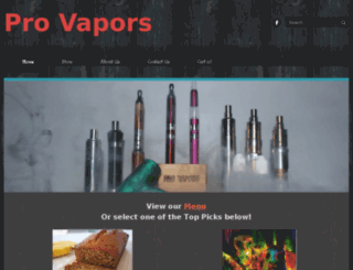 pro-vapors.com screenshot
