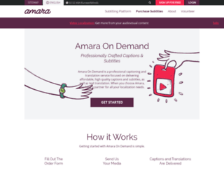 pro.amara.org screenshot