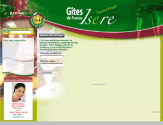 pro.gites-de-france-isere.com screenshot