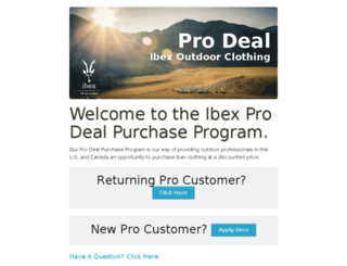 pro.ibex.com screenshot