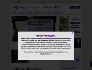 pro.petfinder.com screenshot