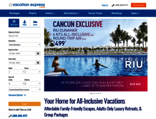 pro.vacationexpress.com screenshot
