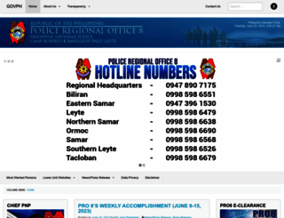 pro8.pnp.gov.ph screenshot