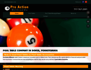 proactionbilliards.com screenshot
