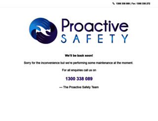 proactive-safety.com.au screenshot