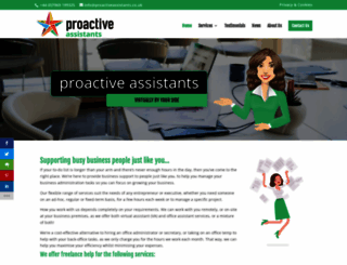 proactiveassistants.co.uk screenshot