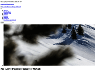 proactivephysicaltherapyofmccall.com screenshot