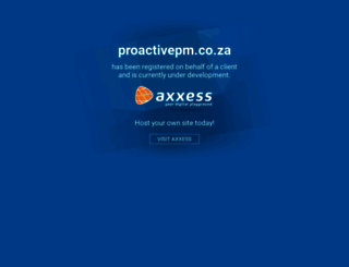 proactivepm.co.za screenshot