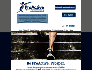 proactiveptcenter.com screenshot