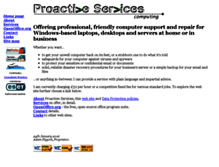 proactiveservices.co.uk screenshot