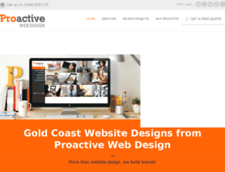 proactivewebdesign.com.au screenshot