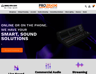 proaudio.com screenshot