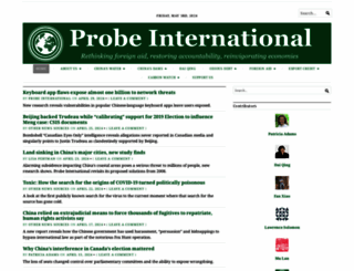probeinternational.org screenshot