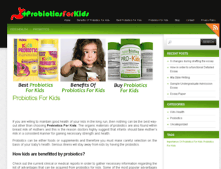probioticsforkids.net screenshot