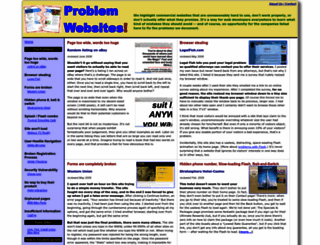 problemwebsites.com screenshot