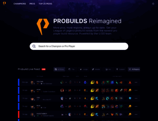 probuildstats.com screenshot