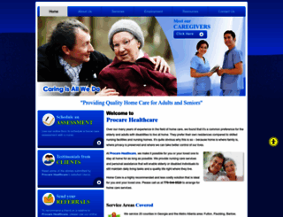 procarehealthcare.com screenshot