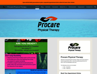 procarephysicaltherapy.net screenshot