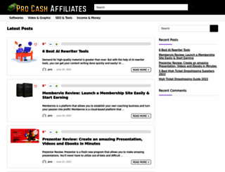 procashaffiliates.com screenshot