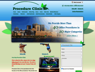 procedureclinic.com screenshot