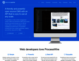 processwire.com screenshot