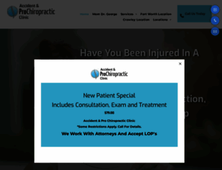 prochiropracticclinics.com screenshot