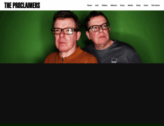 proclaimers.co.uk screenshot