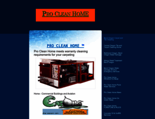 procleanhome.com screenshot