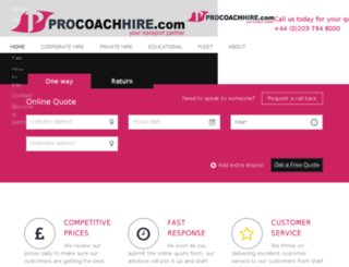 procoachhire.com screenshot