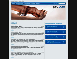 procom-deaf.ch screenshot