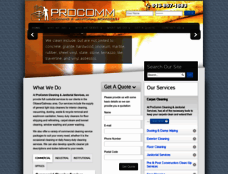 procommcleaning.ca screenshot