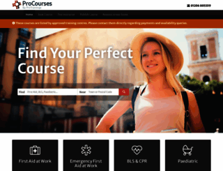 procourses.co.uk screenshot