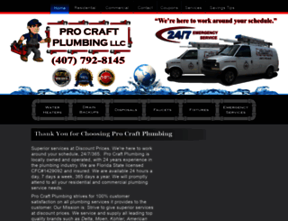 procraftplumbing.net screenshot