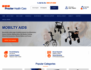 procterhealthcare.co.uk screenshot