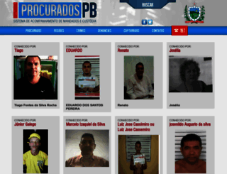 procurados.pb.gov.br screenshot