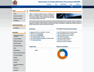 procurement.gov.jm screenshot