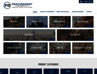 procurementdirect.com.au screenshot